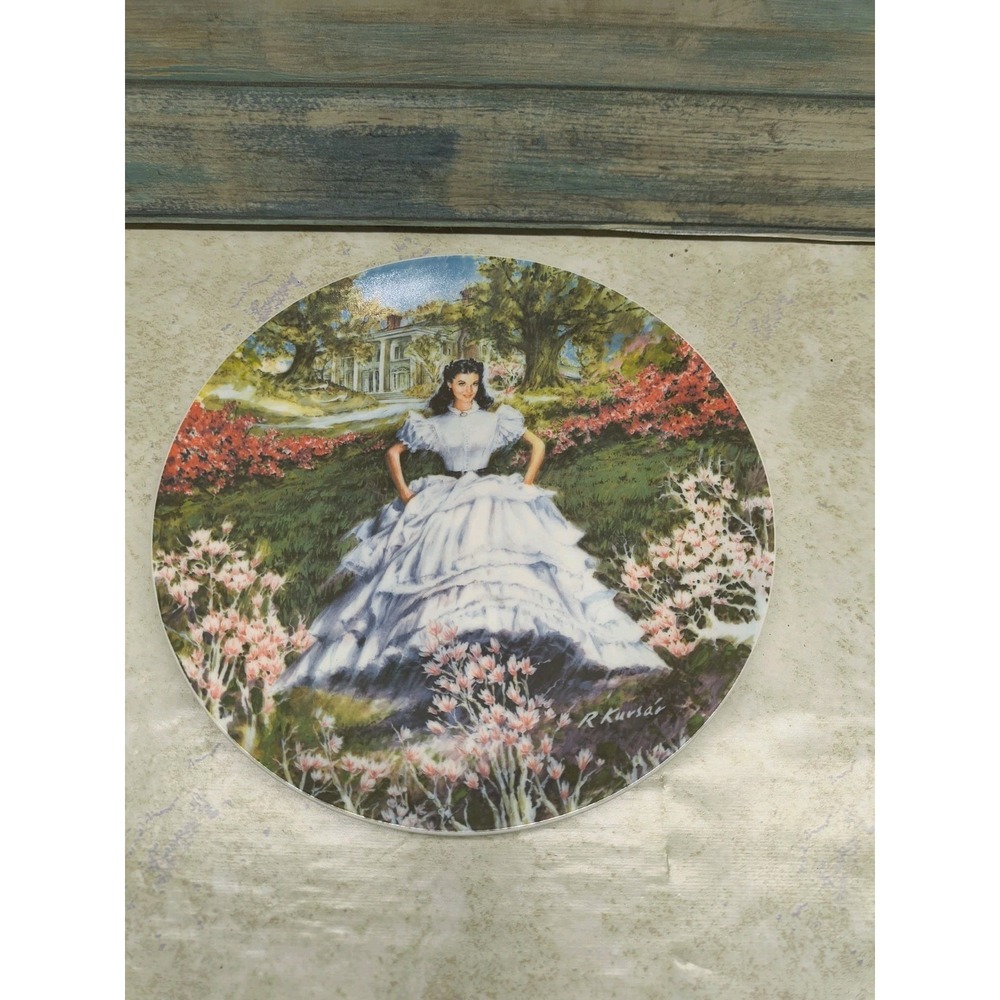Vintage Collector Plate Knowles Scarlett Gone With The Wind  ‎ R Kursar